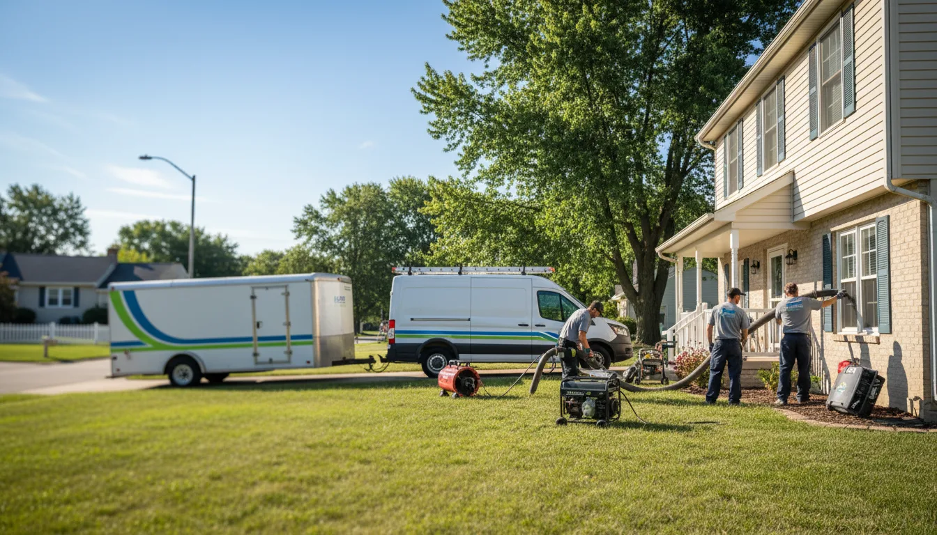 Flooded Basement Restoration And Cleanup With Repair in Ludington, MI near me